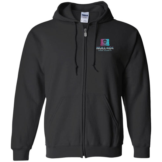 Null404 Zip Hoodie — Black